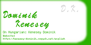 dominik kenesey business card